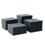 Plastic Interlocking Deck Tiles,44 Pack Patio Deck Tiles,12"x12" Square Waterproof Outdoor All W206P151696