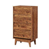 4 Drawer Double Dresser Features Vintage-style and Bevel Design W578132027