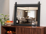 Farmhouse Bathroom, 31 x 31 Inch Rustic Wood Framed Wall Mounted, Black Vintage Vanity 42530797