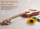 30-inch ukulele bass mahogany body with EQ, comes with cotton bag, capo, strap, picks*3, wrench tool 67959472