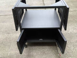 Outdoor Grill Table for Big Green Egg Style BBQ, Metal Grill Cart 2 Folding Panels, Compatible W3190P305785