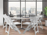 4 Pack Folding Chairs, Resin Chairs with Padded Seat, Comfortable Event Chairs 14756712