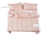 3 Piece Pre Washed Down Alternative Comforter Set with 2 Shams 75607408