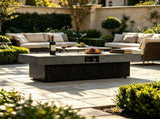 50000 BTU Rectangle Fire Pit, Smokeless Propane Outdoor Firepit with Convertible Coffee W853P553884