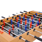 ZNTS 54-Inch Hurricane Foosball Table for Family Game Rooms with Light Cherry Finish, Analog Scoring and W465P164161