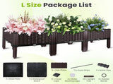 Raised Garden Bed Planter Box, 3 Size Options Self-Watering Elevated Garden Bed, Lightweight PP 83896337