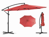 9.8FT Offset Cantilever Patio Umbrella with Crank & 8 Ribs, Easy Tilt Adjustment,UV Protection for 00476324