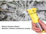 Yellow Multi-functional car safety hammer with Flashlight 86957341