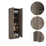 Virginia Double Door Storage Cabinet, Five Shelves B128P148835