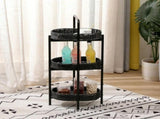 3 Tiers Tray Tables Paper Rope Woven Side TableBedroom Storage Furniture,Crafted From Paper Rope In 03523200