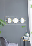 15.5x43.5" Gold And White Frame With Mirror W2078P154684