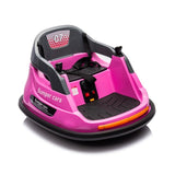 ZNTS 12V ride on bumper car for kids,1.5-5 Years Old,Baby Bumping Toy Gifts W/Remote Control, LED W1396126983