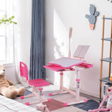 Desk for Kids Desk and Chair Set Kids Art Desk Drafting Table Desk Set with Adjustable Height, 50667401
