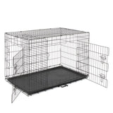 ZNTS 48" Pet Kennel Cat Dog Folding Steel Crate Animal Playpen Wire Metal 17814594