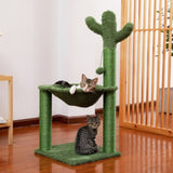 ZNTS Cat Tree Scratcher Cactus With Cat Scratching Post Hammock Interactive Ball Green 29427516