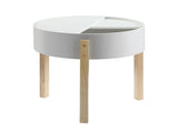 Bodfish White & Natural Round End Table B2726P244960