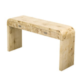 U_STYLE Modern Entryway Table with Burl Wood Veneer,Suitable for Entryway, Hallway, Living Room, N711P216235A