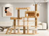 66.9" Modern Cat Tower, Wood Cat Tree Tower for Indoor Cats, Cat Treewith Sisal-Covered Scratching 14348297