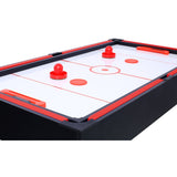 ZNTS 5-in-1 Multi-Game Table - Billiards, Push Hockey, Foosball, Ping Pong, and Basketball black/red W465P164155