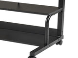 Black Wood Grain P2 15MM Particle Board with Melamine Coating Adjustable Computer Desk with 3 USB 63209704
