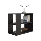 Rio Verde Side Table in Melamine with Open Storage, Wengue B128P263720