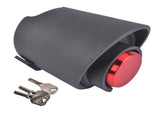 2-5/16-Inch Red Trailer Coupler Lock Heavy-Duty Carbon Steel w/ Weatherproof Shield 04946513