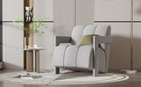 U-Can 26.3'' Modern Minimalist Leisure Armchair, Armchair with L-shaped Armrests and Polyester N724P256551E