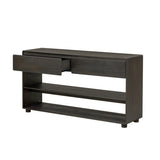 TREXM Console Table for Entryway, Vintage Entryway Table with Drawers and Shelves, Perfect Console N715P233434P