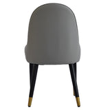 ZNTS Modern PU sponge-filled dining chair, solid wood metal legs, suitable for restaurants, living rooms W1535119451