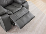 GREY COLOR AIR LEATHER RECLINER CHAIR WITH VIBRATION AND HEATING B2766P488713