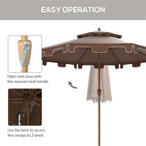 ZNTS Outdoor beach umbrella/Sun Umbrella （Prohibited by WalMart） 53253212