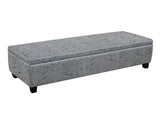 Indoor Jacquard Storage Ottoman Bench - Upholstered Entryway Bench with Hidden Storage, 300lbs N779P396200H