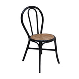 ZNTS Set of 2, 15.5x20.5x35.5" Black Rattan Dining Chair W2078P251032