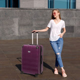 Luggage Sets ABSPC Hardshell 4pcs Luggage Hardside Lightweight Durable sets Spinner Wheels W1689P207671