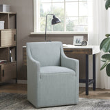 Skirted Dining Arm Chair with Casters B035P217811