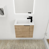 Bathroom Vanity with Sink 22 Inch for Small Bathroom,Floating Bathroom Vanity with Soft Close W99968770