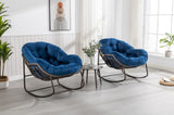 Outdoor Rattan Rocking Chair,Padded Cushion Rocker Recliner Chair Outdoor for Front Porch, Living W640105286