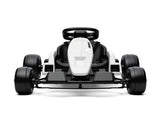 White 24V Electric Go-Kart Dual 150W Motors Adjustable Seat 11.2MPH High Speed Slow Start 5-Point 42176060