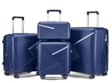 Luggage Sets 4 Piece, Expandable Lightweight Suitcase with 4 Double 360 Degrees Mute 10991167