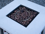 25" H Outdoor Patio Propane Gas Fire Pit Table - 50,000 BTU High-temperature-resistant carving W2691P231712