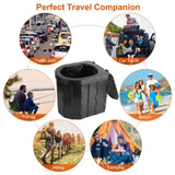 ZNTS Portable Camping Toilet for Adults -Portable Folding Toilet with Lid,with Lid Carry Bag 1 Roll 24152828