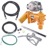 ZNTS 12V 20GPM Portable Fuel Transfer Pump Gasoline w/Oil Meter for Gas Diesel Yellow 44218241