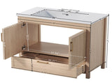 36 Inch Freestanding Bathroom Vanity Cabinet with Sink, 2 Soft Close Doors & Full Extension Drawer, N817P472976N