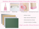3-in-1 Wooden Kid's Easel NaturalPink, Magnetic Chalkboard/Whiteboard 60 Accessories 82274467
