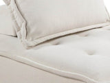 Living Room Furniture Tufted Accent Chair with Bolster Pillow Beige Boucle Fabric Upholstered 1pc B011P180908
