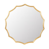 D40" Round Sunburst Wall Mirror with Gold Finish, Wall Decor Mirror for Entryway Bedroom Living Room W2078135184
