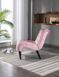 COOLMORE Modern Velvet Armless Accent Living Room Chair / Leisure Chair,Upholstered Fabric Button W39550123
