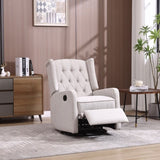 COOLMORE Recliner Chair,360 Degree Swivel Nursery Chair,Glider Chair,Modern Small W1539P151225