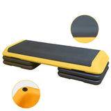 Adjustable Aerobic Stepper Workout Step with 4 Risers Fitness & Exercise Platform Trainer 91481730