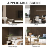 4 Packs 94.5" x 5.7" Solid Wood Panels for Wall, Acoustic Wood Slat Wall Panels for Interior Wall T3210P310266